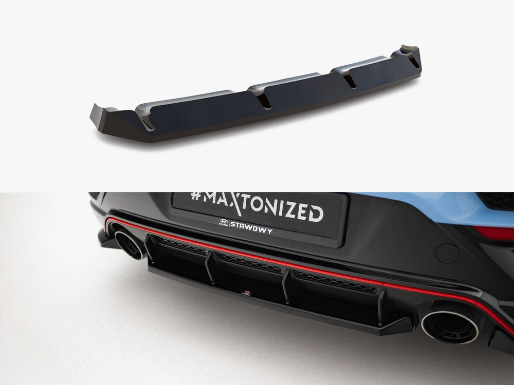 Maxton Design Central Rear Splitter Hyundai Veloster N Mk2