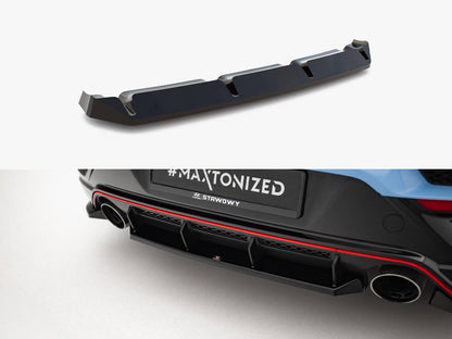 Maxton Design Central Rear Splitter Hyundai Veloster N Mk2
