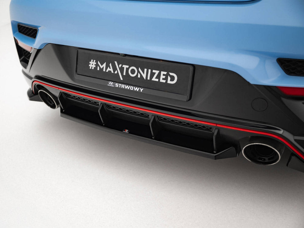 Maxton Design Central Rear Splitter Hyundai Veloster N Mk2
