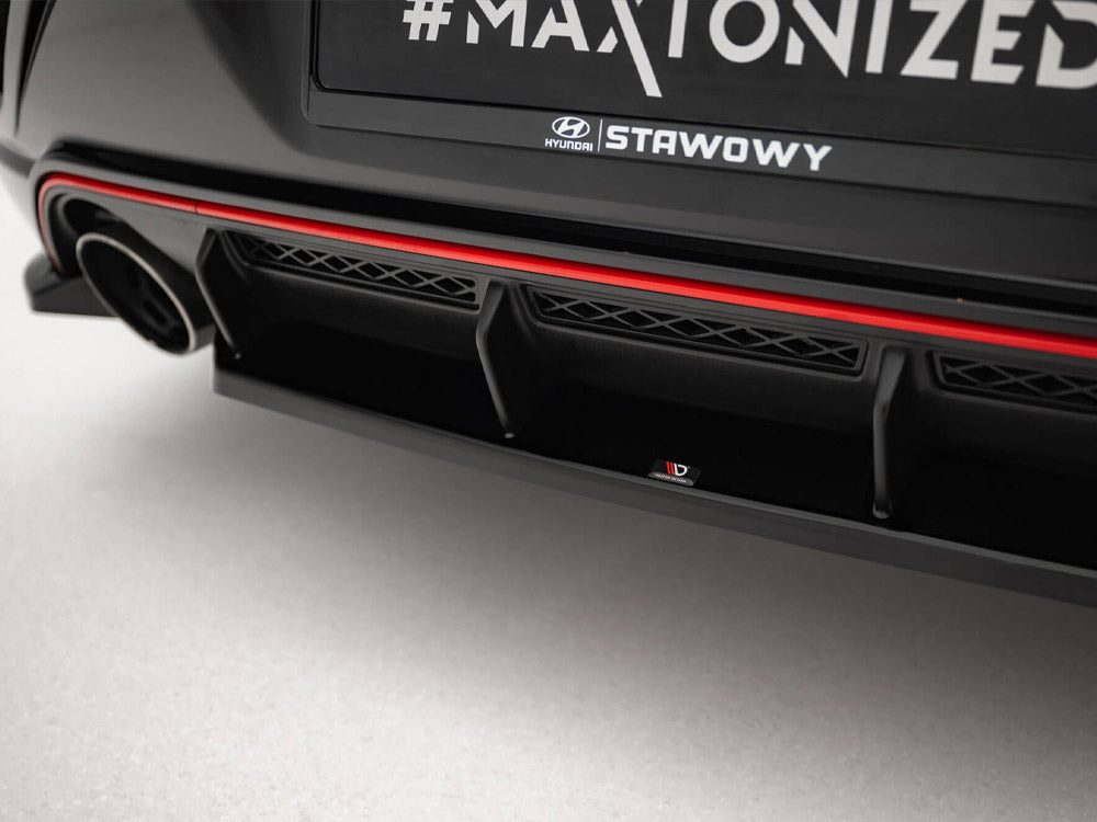 Maxton Design Central Rear Splitter Hyundai Veloster N Mk2