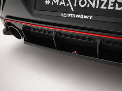 Maxton Design Central Rear Splitter Hyundai Veloster N Mk2