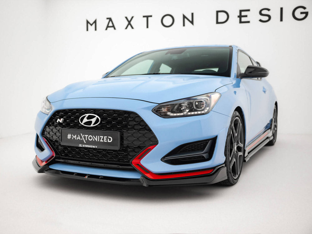 Maxton Design Front Splitter V.2 Hyundai Veloster N Mk2