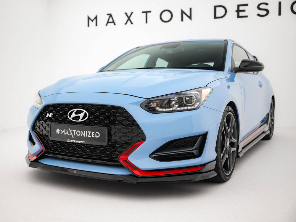 Maxton Design Front Splitter V.1 Hyundai Veloster N Mk2