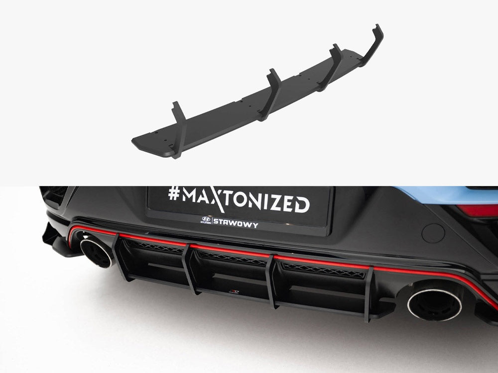Maxton Design Street PRO Rear Diffuser Hyundai Veloster N Mk2