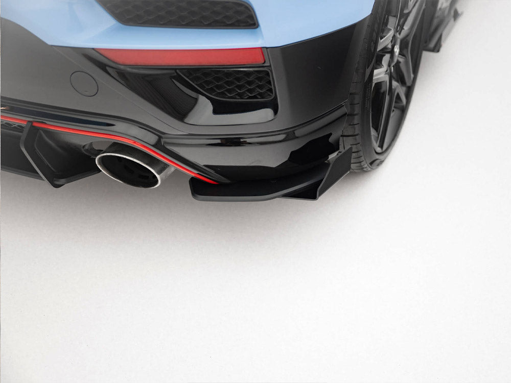Maxton Design Street Pro Rear Side Splitters + Flaps Hyundai Veloster N Mk2