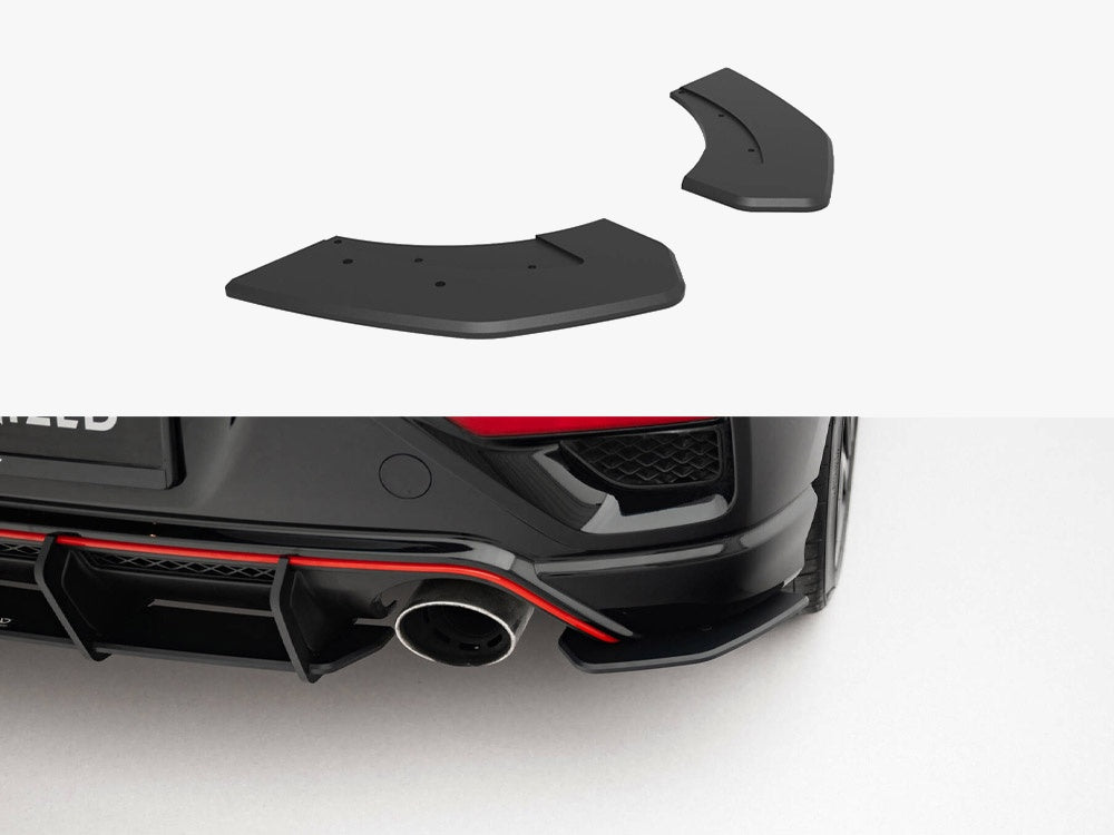 Maxton Design Street Pro Rear Side Splitters Hyundai Veloster N Mk2
