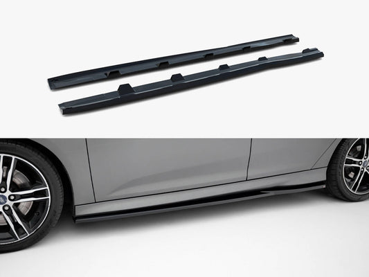Maxton Design Side Skirts Diffusers V.3 Ford Focus ST Mk3