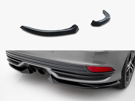 Maxton Design Rear Side Splitters V.3 Ford Focus ST Mk3 Facelift