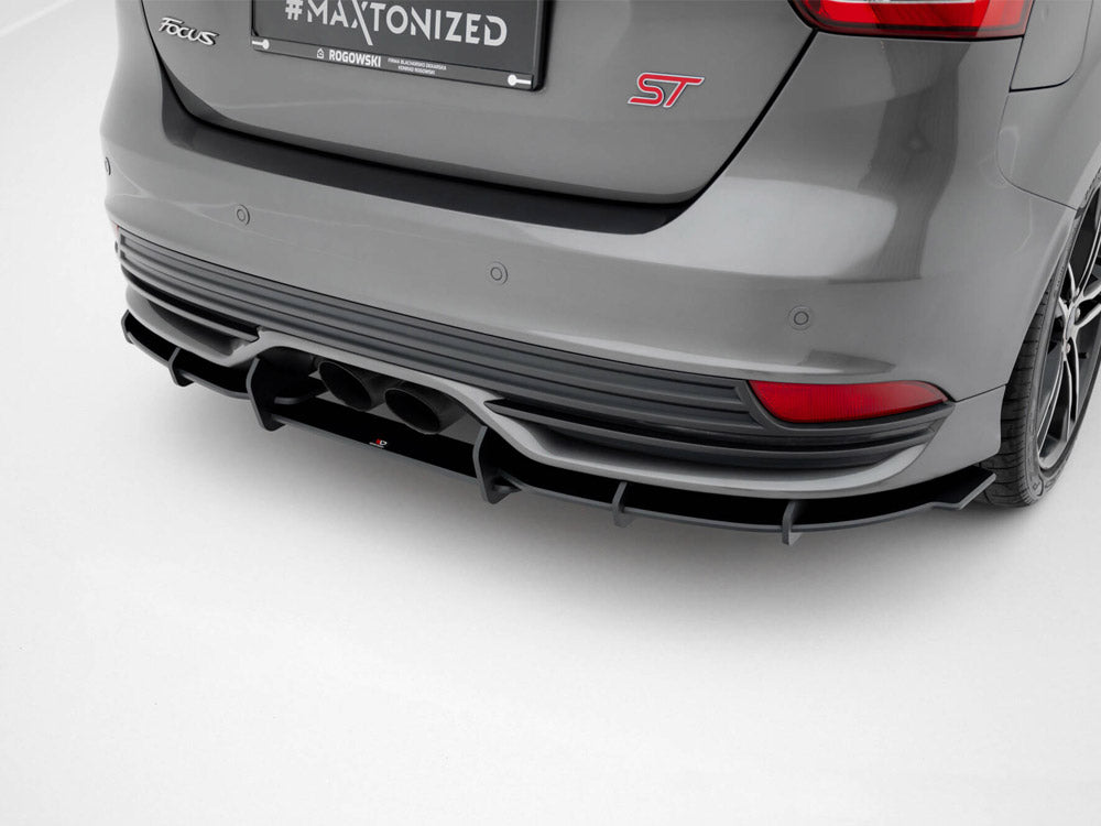 Maxton Design Street PRO Rear Diffuser Ford Focus ST Mk3 Facelift