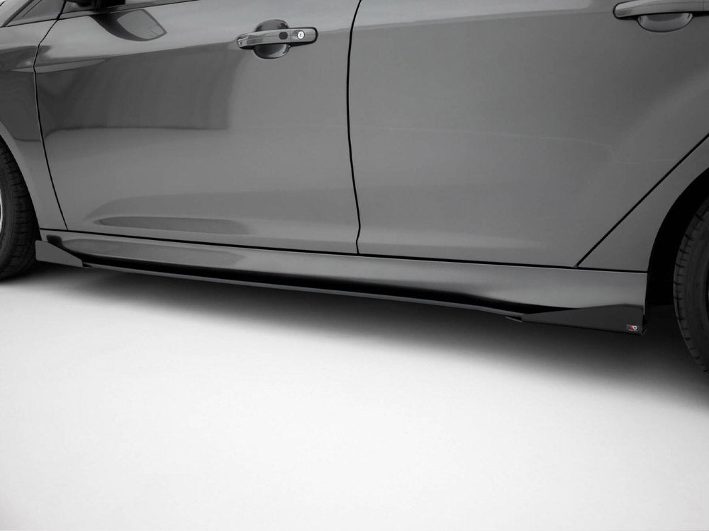Maxton Design Street PRO Side Skirts Diffusers + Flaps Ford Focus ST Mk3 Facelift