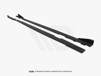 Maxton Design Street PRO Side Skirts Diffusers + Flaps Ford Focus ST Mk3 Facelift