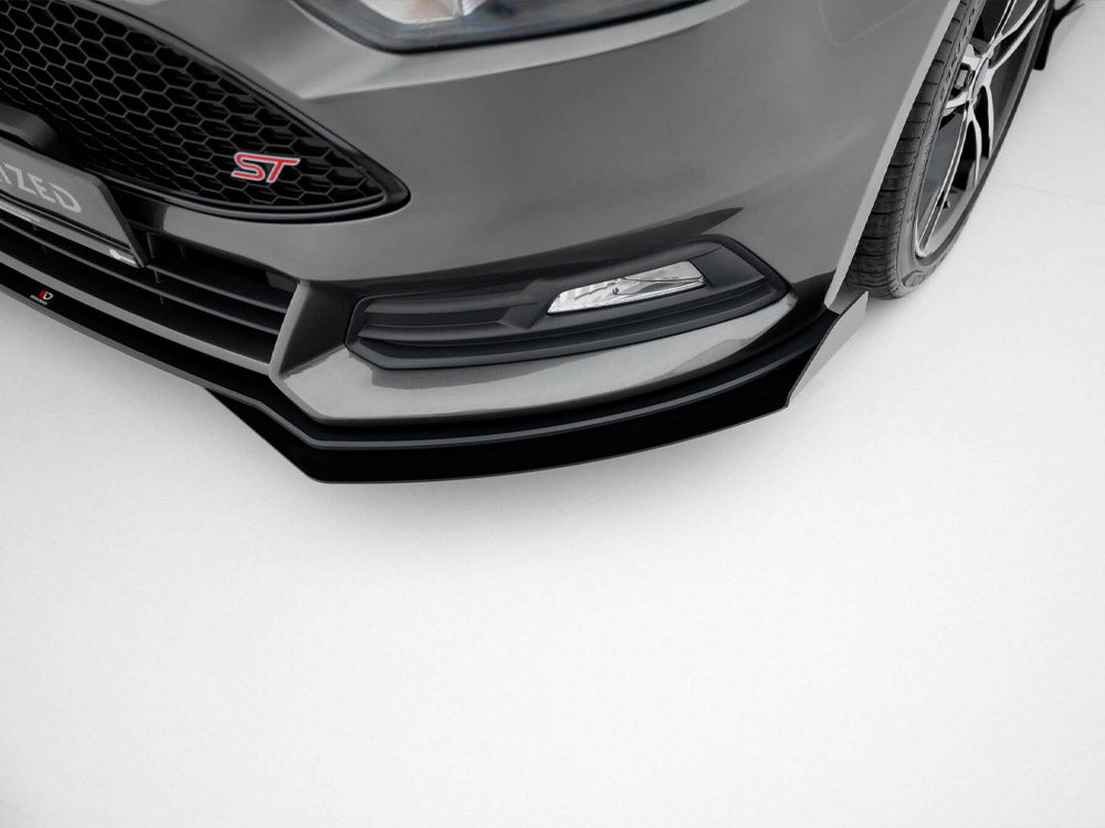 Maxton Design Street PRO Front Splitter + Flaps Ford Focus ST Mk3 Facelift