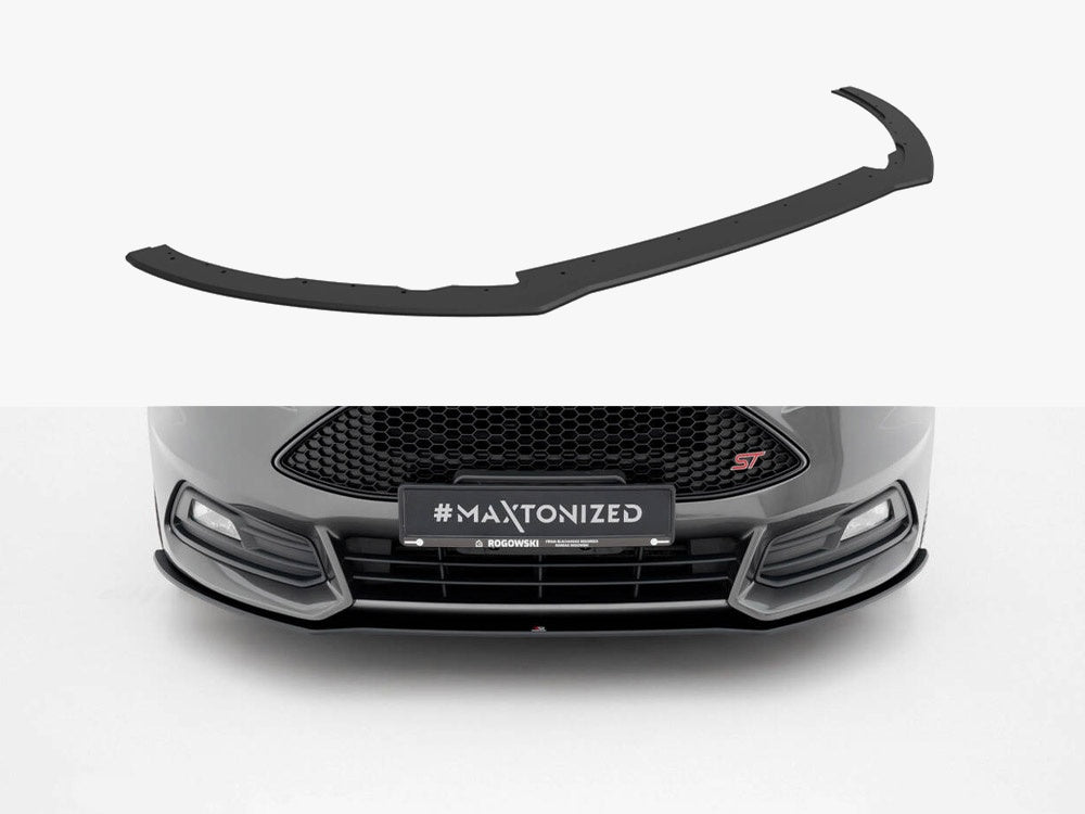 Maxton Design Street PRO Front Splitter Ford Focus ST Mk3 Facelift