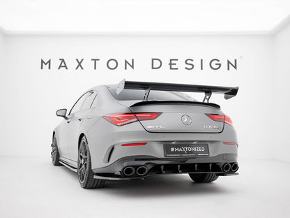 Maxton Design Carbon Spoiler With Internal Brackets Uprights Mercedes-Benz CLA Coupe C118 / C118 Facelift