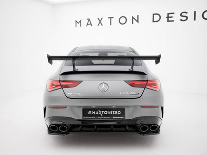 Maxton Design Carbon Spoiler With Internal Brackets Uprights Mercedes-Benz CLA Coupe C118 / C118 Facelift