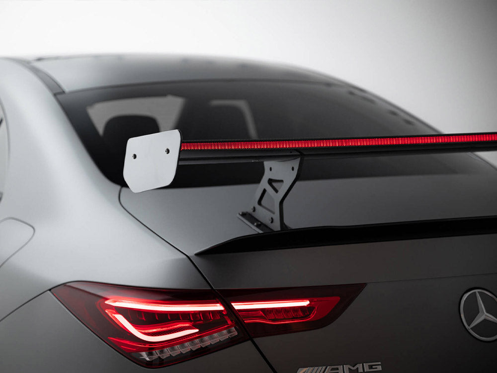 Maxton Design Carbon Spoiler With Internal Brackets Uprights + LED Mercedes-Benz CLA Coupe C118 / C118 Facelift