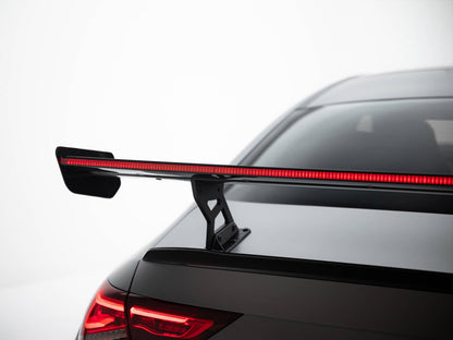 Maxton Design Carbon Spoiler With Internal Brackets Uprights + LED Mercedes-Benz CLA Coupe C118 / C118 Facelift