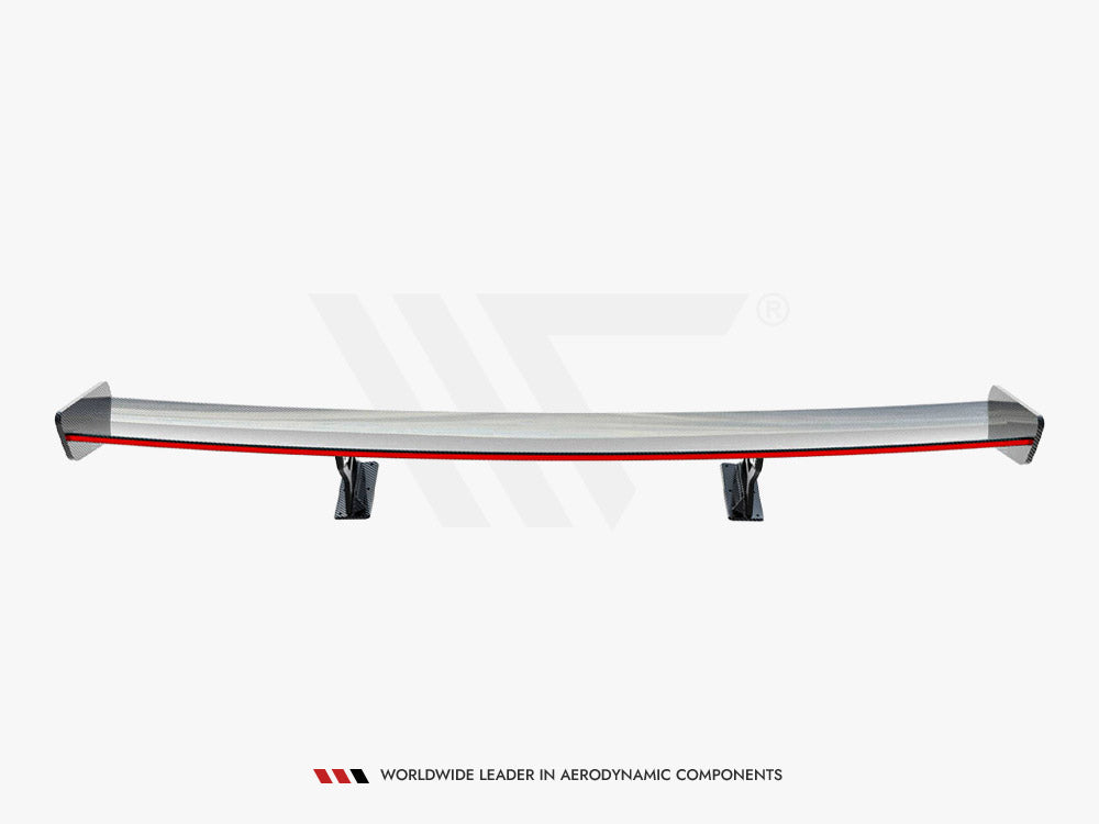 Maxton Design Carbon Spoiler With Internal Brackets Uprights + LED Mercedes-Benz CLA Coupe C118 / C118 Facelift