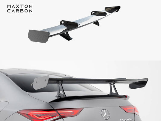 Maxton Design Carbon Spoiler With Upper Swan Mounting Mercedes-Benz CLA Coupe C118 / C118 Facelift