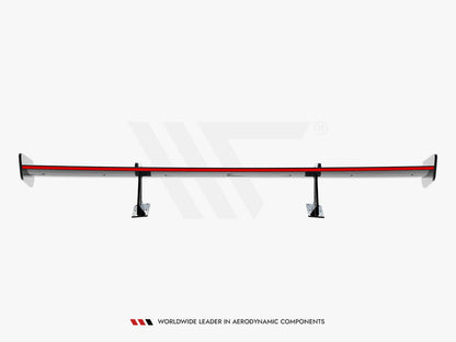 Maxton Design Carbon Spoiler With Upper Swan Mounting + LED Mercedes-Benz CLA Coupe C118 / C118 Facelift