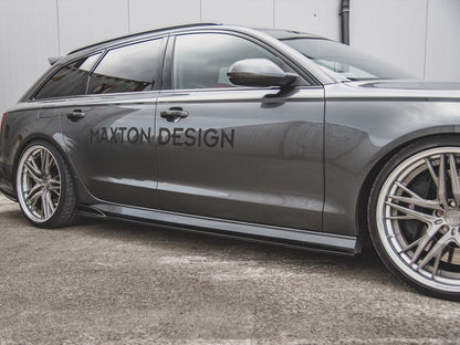 Maxton Design Side Skirts Diffusers Audi A6 / A6 C7 S-Line / S6 C7 FL