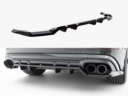 Maxton Design Rear Splitter (Vertical Bars) V.2 Audi SQ8 / Q8 S-Line Mk1 Facelift