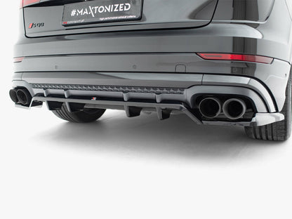 Maxton Design Rear Splitter (Vertical Bars) V.2 Audi SQ8 / Q8 S-Line Mk1 Facelift