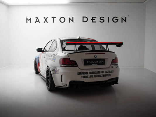 Maxton Design Carbon Spoiler With Upper Swan Mounting + LED BMW 1 M E82
