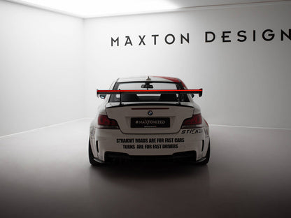 Maxton Design Carbon Spoiler With Upper Swan Mounting + LED BMW 1 M E82