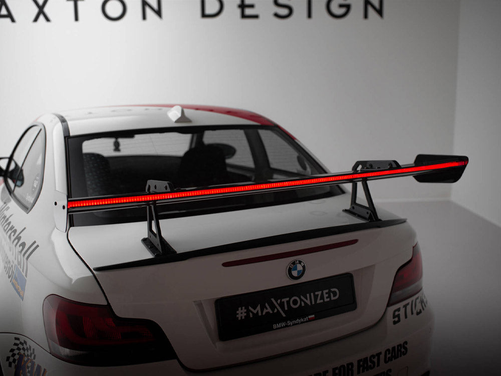 Maxton Design Carbon Spoiler With Upper Swan Mounting + LED BMW 1 M E82