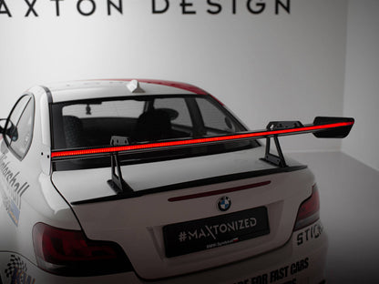 Maxton Design Carbon Spoiler With Upper Swan Mounting + LED BMW 1 M E82