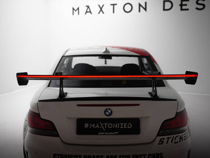 Maxton Design Carbon Spoiler With Upper Swan Mounting + LED BMW 1 M E82