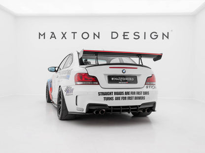 Maxton Design Carbon Spoiler With Upper Swan Mounting + LED BMW 1 M E82