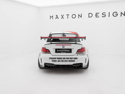 Maxton Design Carbon Spoiler With Upper Swan Mounting + LED BMW 1 M E82