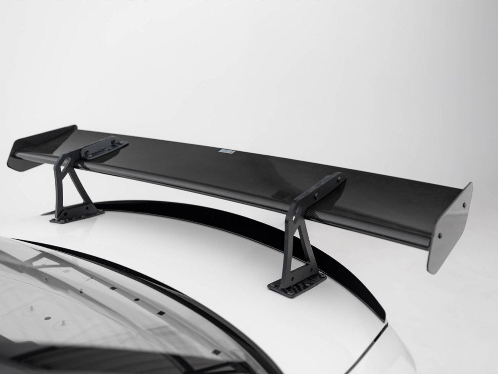 Maxton Design Carbon Spoiler With Upper Swan Mounting + LED BMW 1 M E82