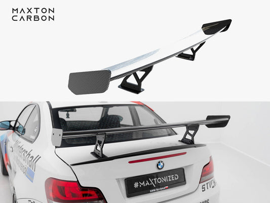 Maxton Design Carbon Spoiler With Internal Brackets Uprights V.2 BMW 1 M E82