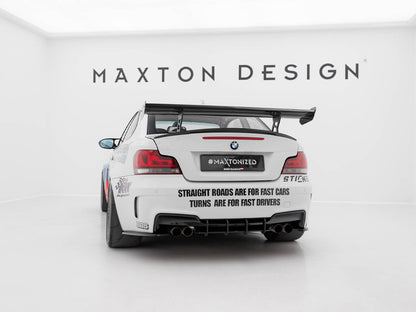 Maxton Design Carbon Spoiler With Internal Brackets Uprights V.2 BMW 1 M E82