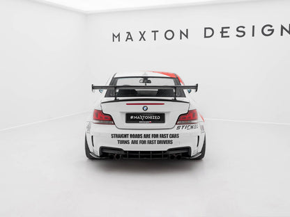 Maxton Design Carbon Spoiler With Internal Brackets Uprights V.2 BMW 1 M E82
