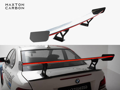 Maxton Design Carbon Spoiler With Internal Brackets Uprights V.2 + LED BMW 1 M E82