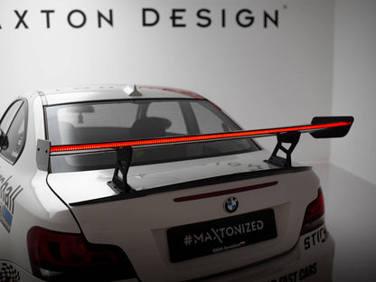 Maxton Design Carbon Spoiler With Internal Brackets Uprights V.2 + LED BMW 1 M E82