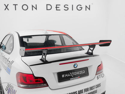 Maxton Design Carbon Spoiler With Internal Brackets Uprights V.2 + LED BMW 1 M E82