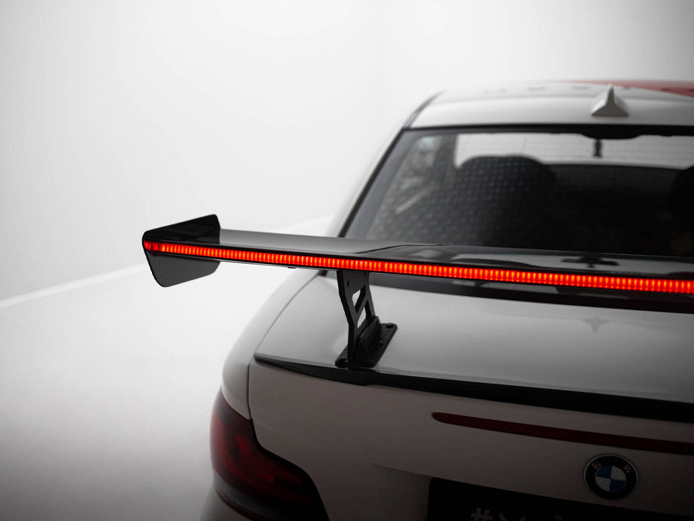 Maxton Design Carbon Spoiler With Internal Brackets Uprights V.2 + LED BMW 1 M E82