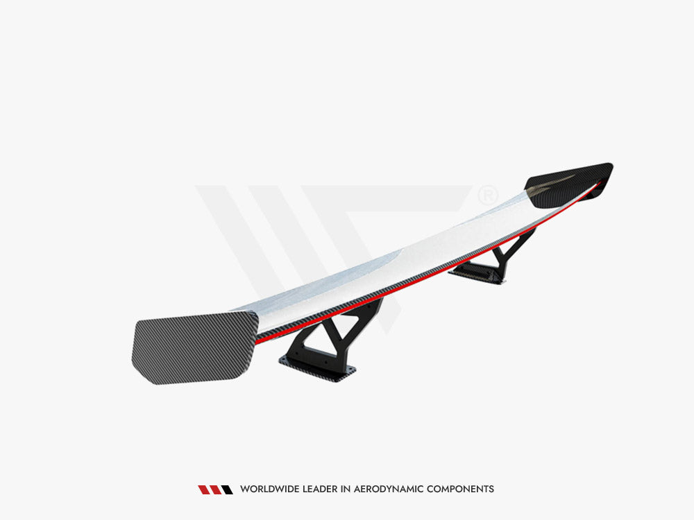 Maxton Design Carbon Spoiler With Internal Brackets Uprights V.2 + LED BMW 1 M E82