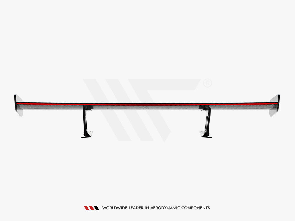 Maxton Design Carbon Spoiler With Internal Brackets Uprights V.2 + LED BMW 1 M E82