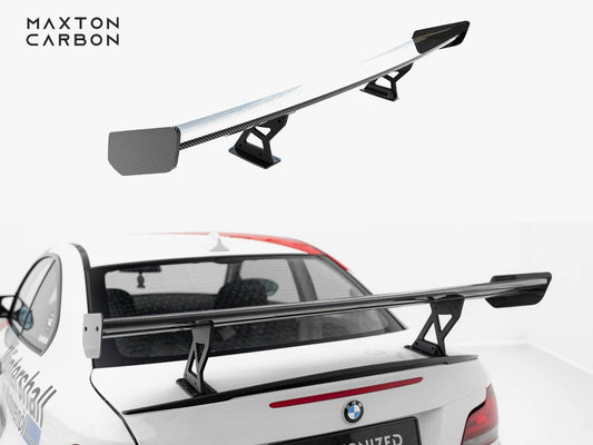 Maxton Design Carbon Spoiler With Internal Brackets Uprights V.1 BMW 1 M E82