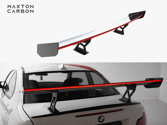 Maxton Design Carbon Spoiler With Internal Brackets Uprights V.1 + LED BMW 1 M E82