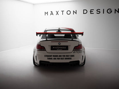 Maxton Design Carbon Spoiler With Internal Brackets Uprights V.1 + LED BMW 1 M E82