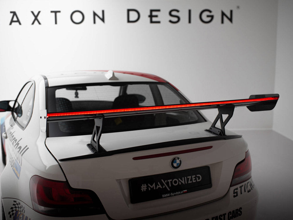Maxton Design Carbon Spoiler With Internal Brackets Uprights V.1 + LED BMW 1 M E82