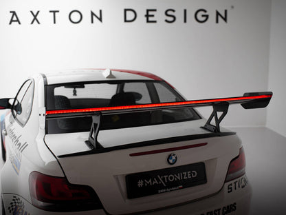 Maxton Design Carbon Spoiler With Internal Brackets Uprights V.1 + LED BMW 1 M E82
