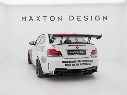 Maxton Design Carbon Spoiler With Internal Brackets Uprights V.1 + LED BMW 1 M E82